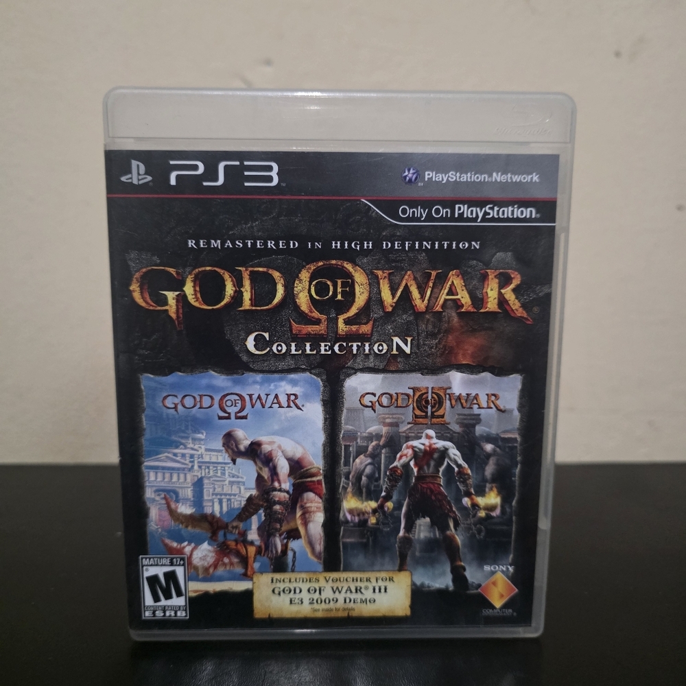 God of War Collection (Sony PlayStation 3, 2009) No Manual Tested-Working